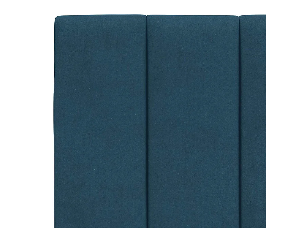 Letto con Materasso Hanko Blu 140x200 cm in Velluto