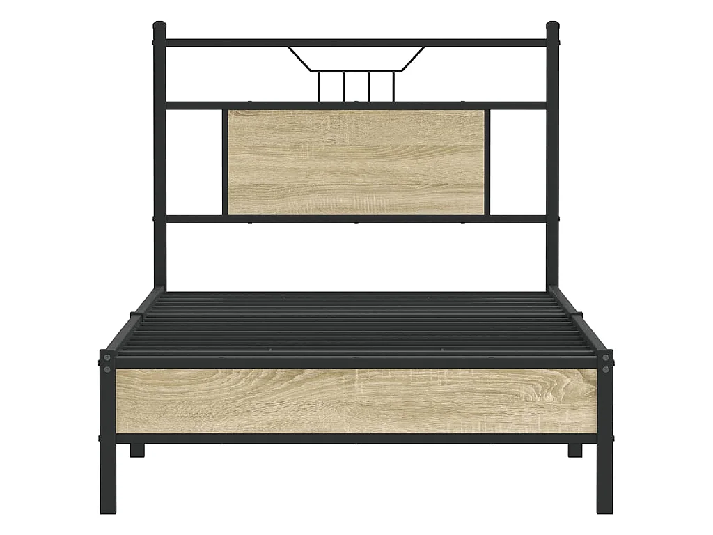 Bettgestell ohne Matratze Sonoma-Eiche 90x200 cm Holzwerkstoff