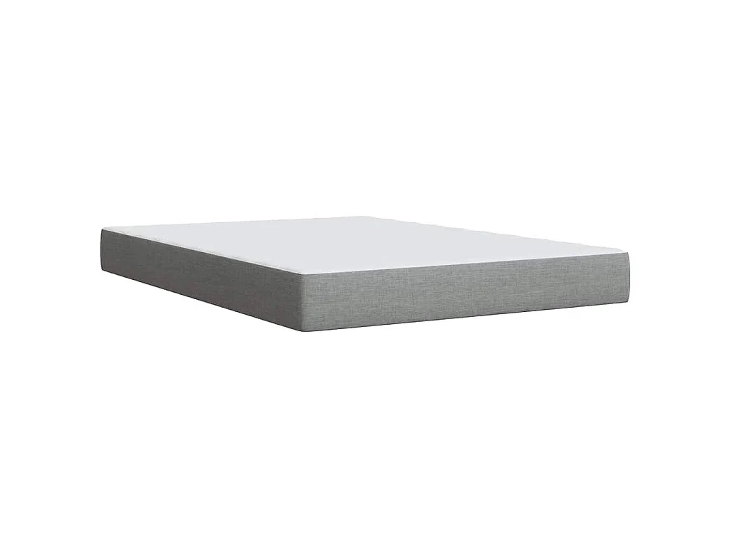 Boxspring met matras stof lichtgrijs 160x200 cm