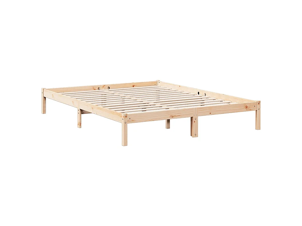 Bedframe extra lang zonder matras massief grenenhout 140x210 cm