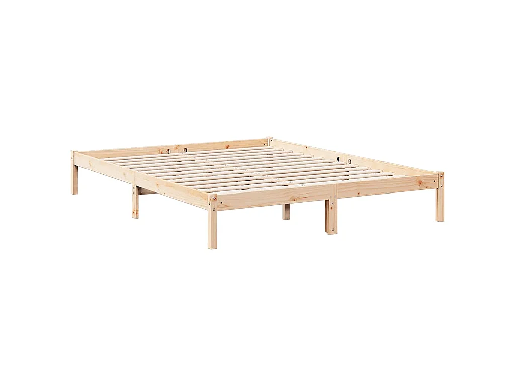 Bedframe extra lang zonder matras massief grenenhout 140x210 cm