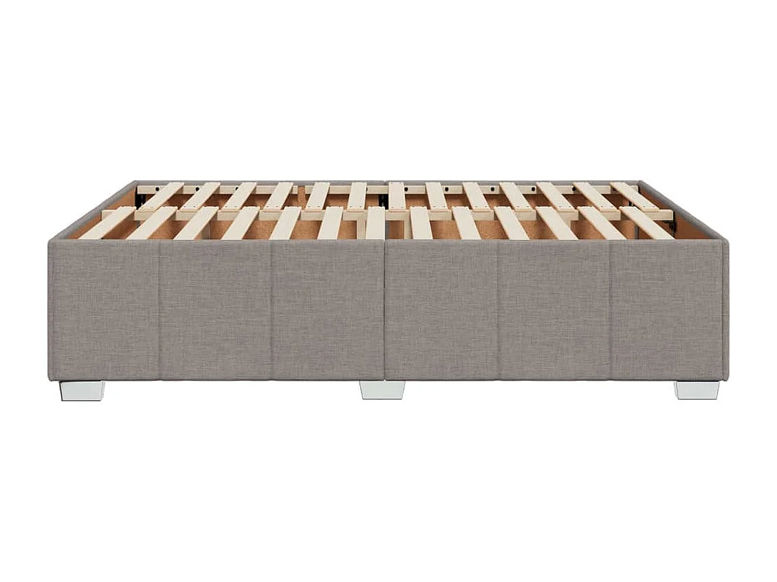 Bettgestell ohne Matratze Taupe 140x200 cm Stoff