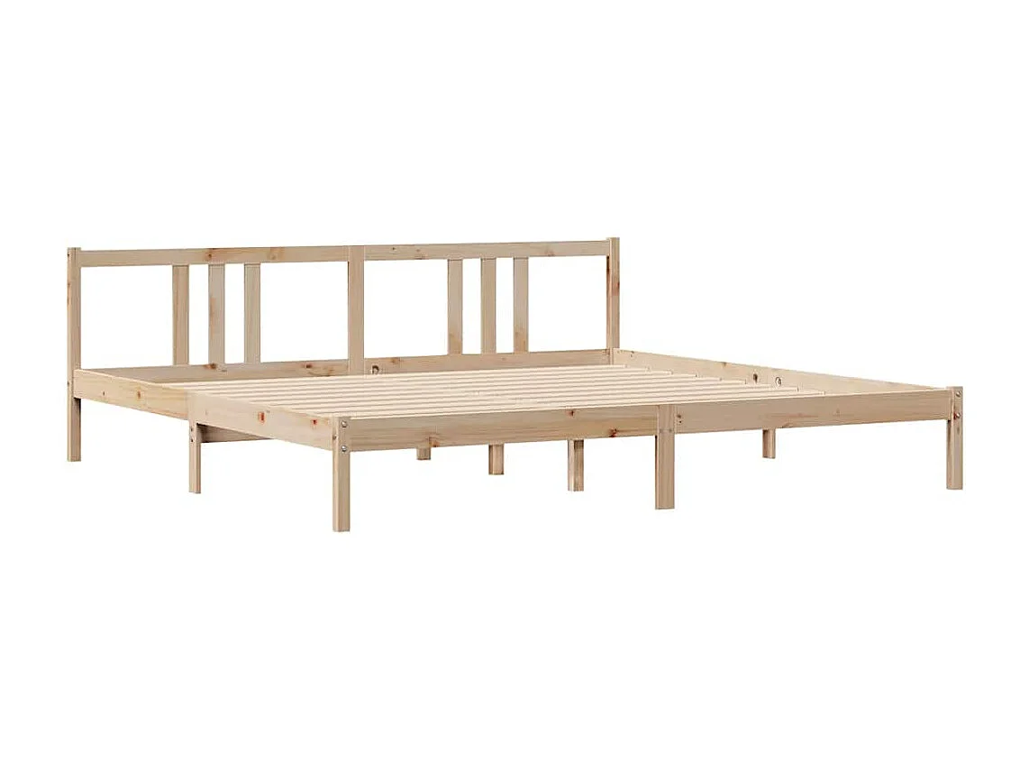 Letto senza Materasso 180x200 cm in Legno Massello di Pino
