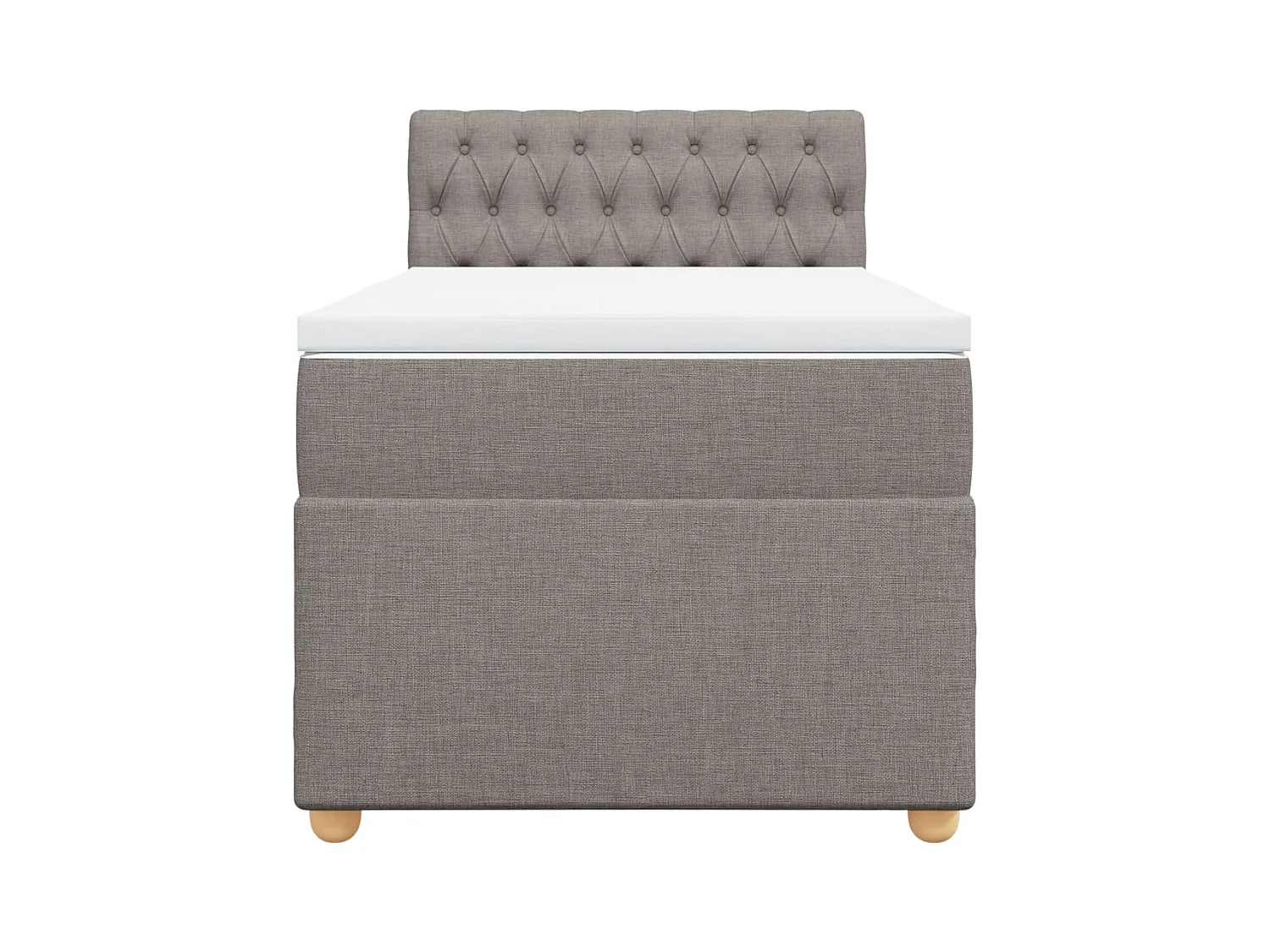 Giroletto a Molle con Materasso Tortora 90x200 cm inTessuto