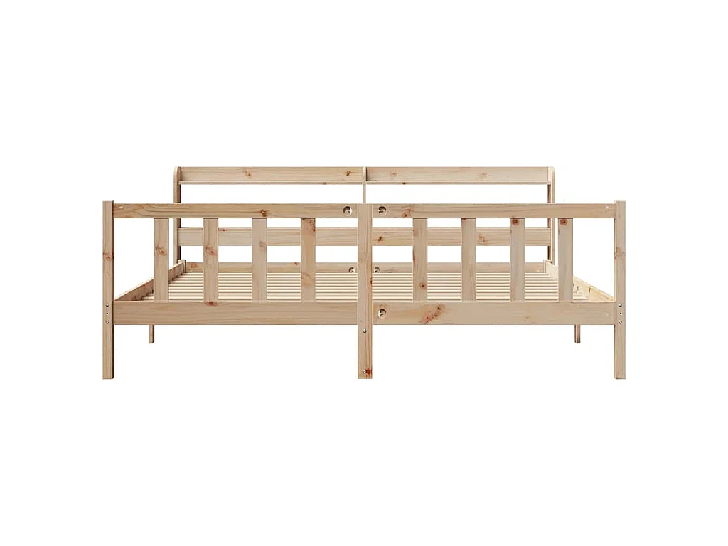 Bedframe zonder matras massief grenenhout 180x200 cm