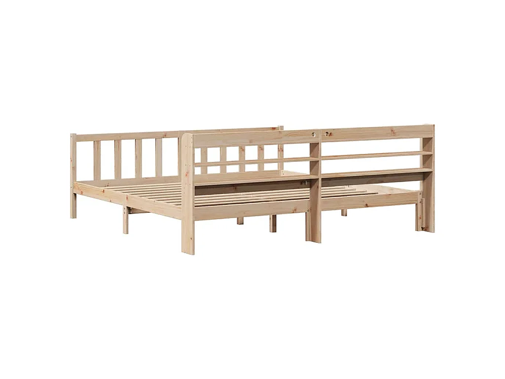 Bedframe zonder matras massief grenenhout 180x200 cm