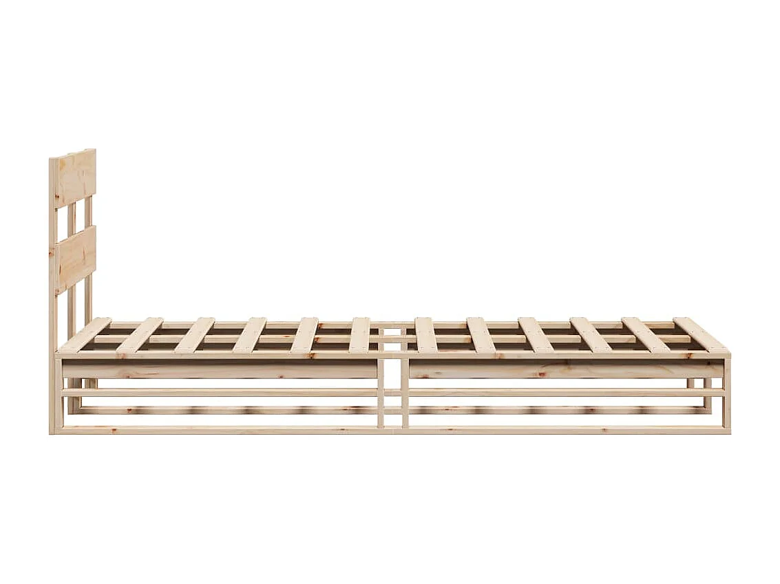 Bedframe zonder matras massief grenenhout 90x200 cm
