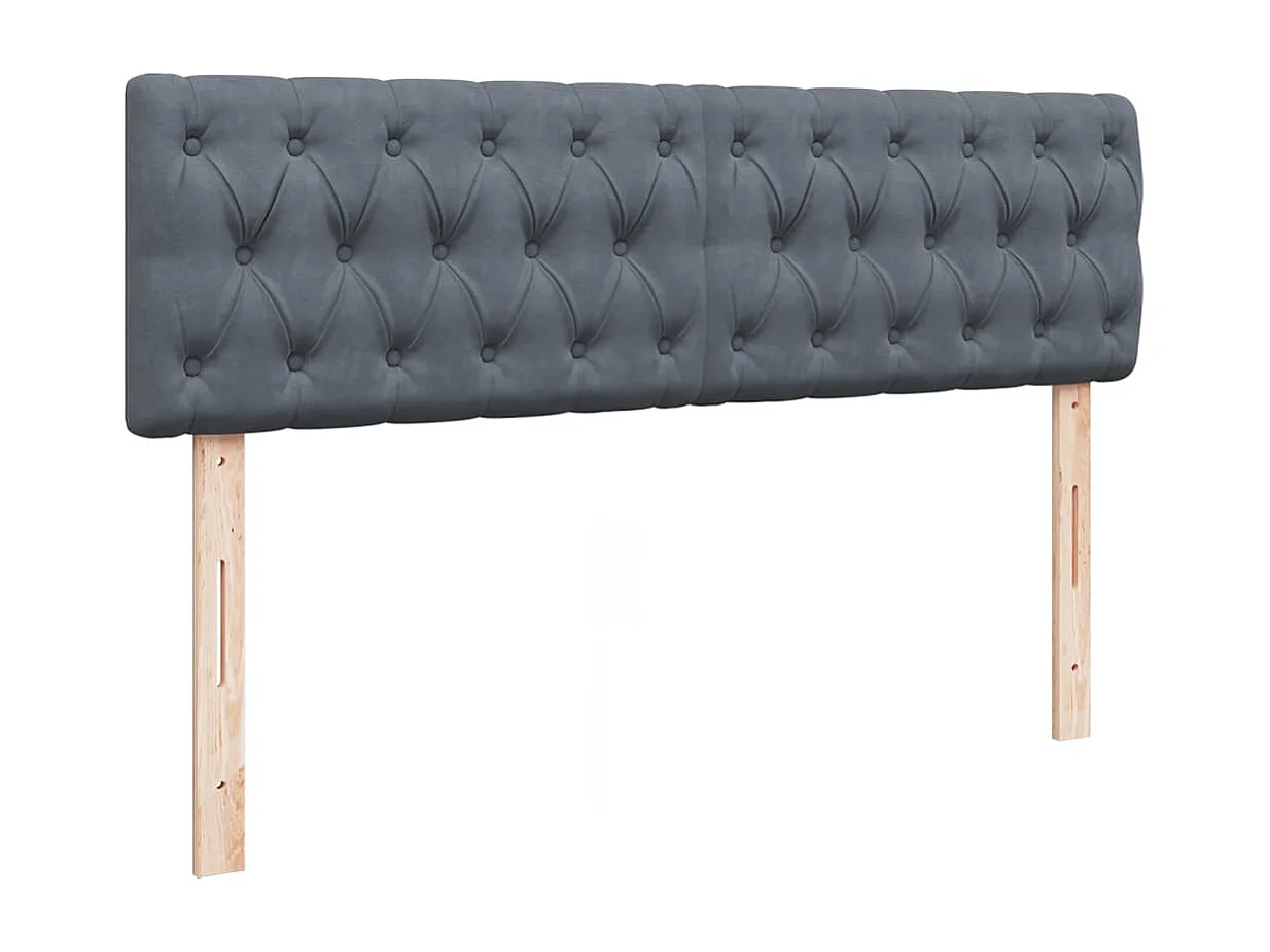 Estructura cama otomana con colchón gris oscuro 140x200cm