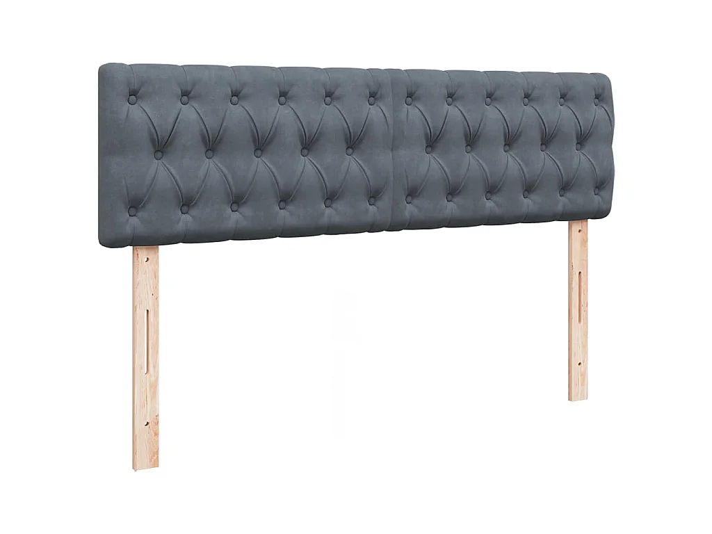 Estructura cama otomana con colchón gris oscuro 140x200cm