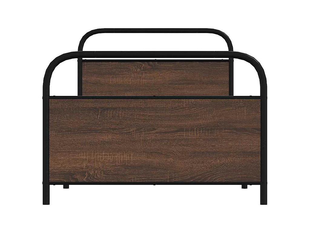 Giroletto senza Materasso Rovere Marrone 90x200cm in Truciolato