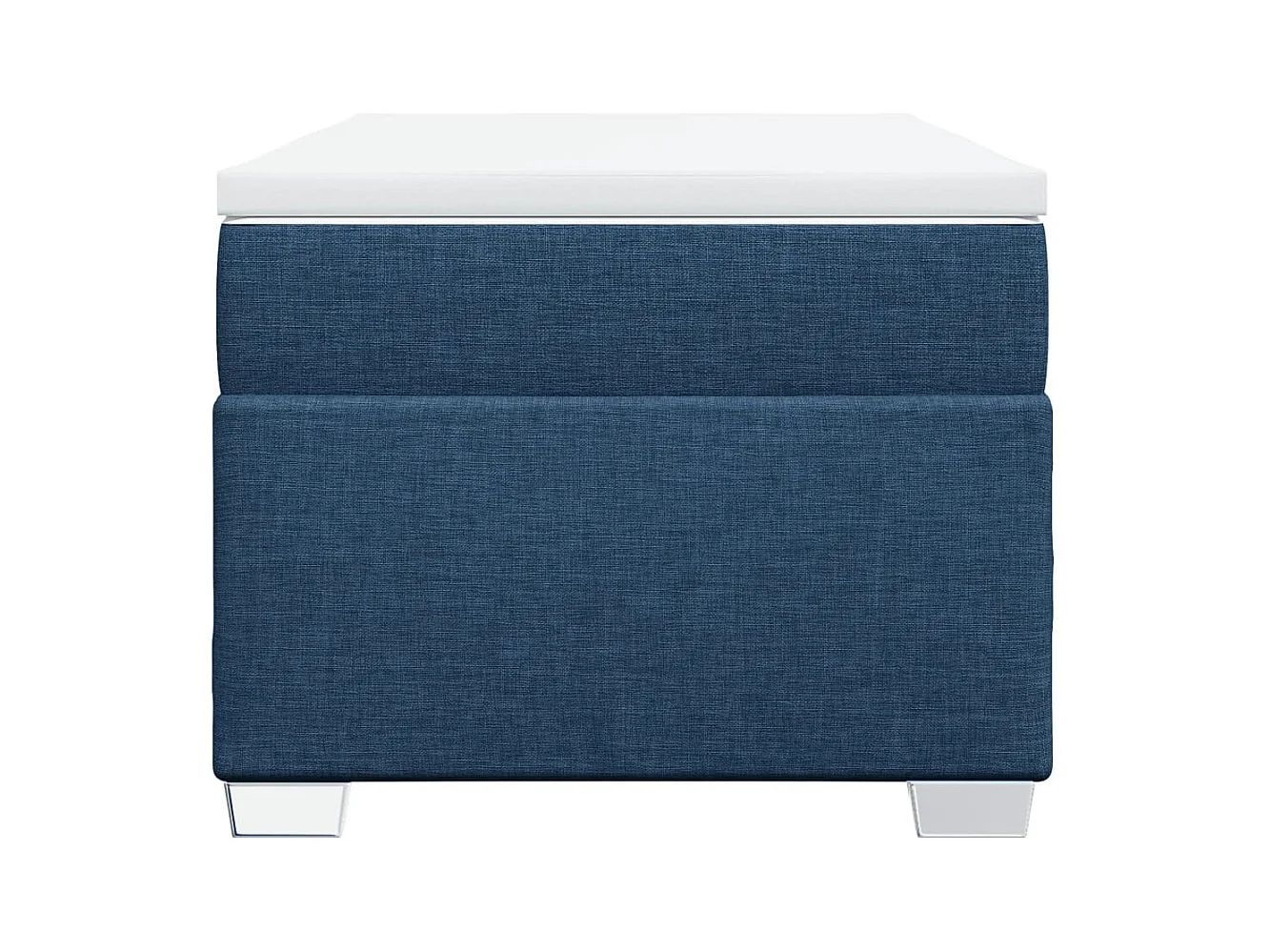 Boxspringbett mit Matratze Blau 90x190 cm Stoff