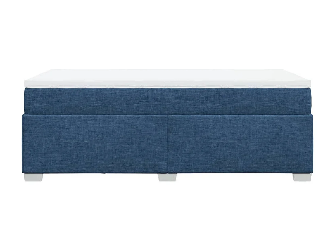 Boxspringbett mit Matratze Blau 90x190 cm Stoff