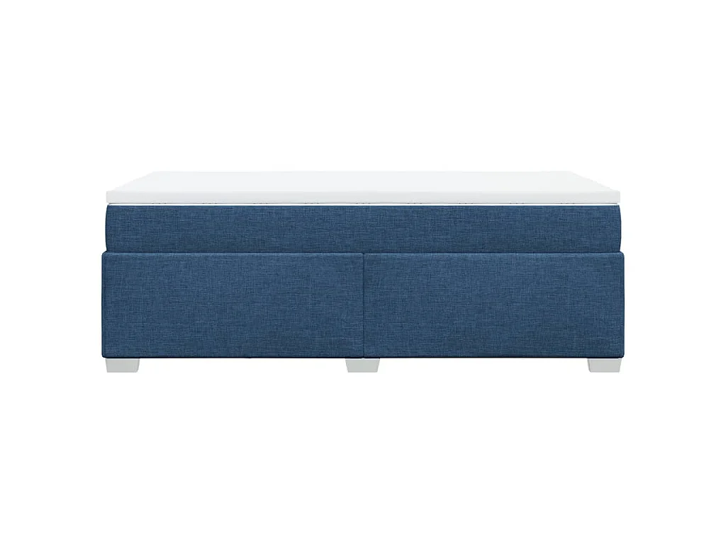 Giroletto a Molle con Materasso Blu 90x190 cm in Tessuto