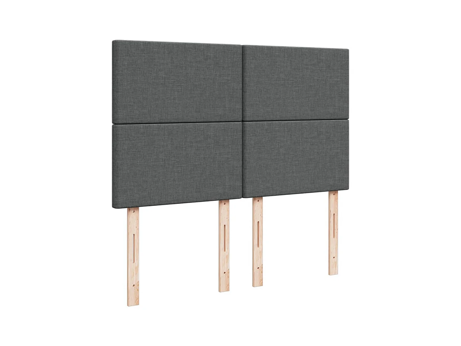 Boxspringbett mit Matratze Dunkelgrau 140x200 cm Stoff