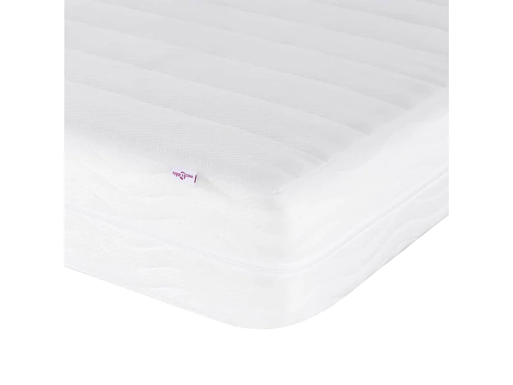 Lit avec matelas Hanko bleu 180x200 cm velours