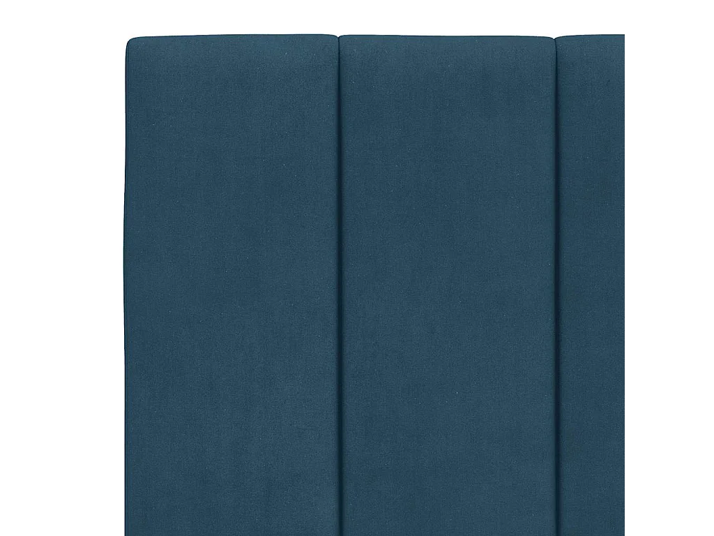 Lit avec matelas Hanko bleu 180x200 cm velours