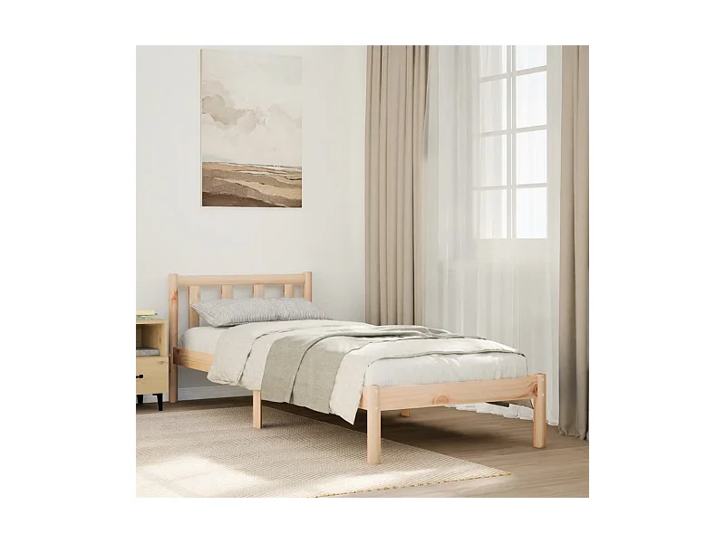 Massivholzbett Extra Lang ohne Matratze 100x210 cm Kiefernholz