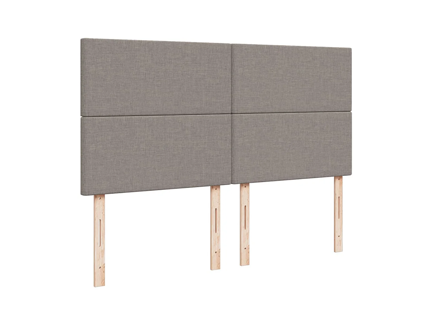 Boxspringbett mit Matratze Taupe 180x200 cm Stoff