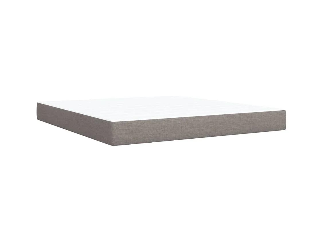 Boxspringbett mit Matratze Taupe 180x200 cm Stoff