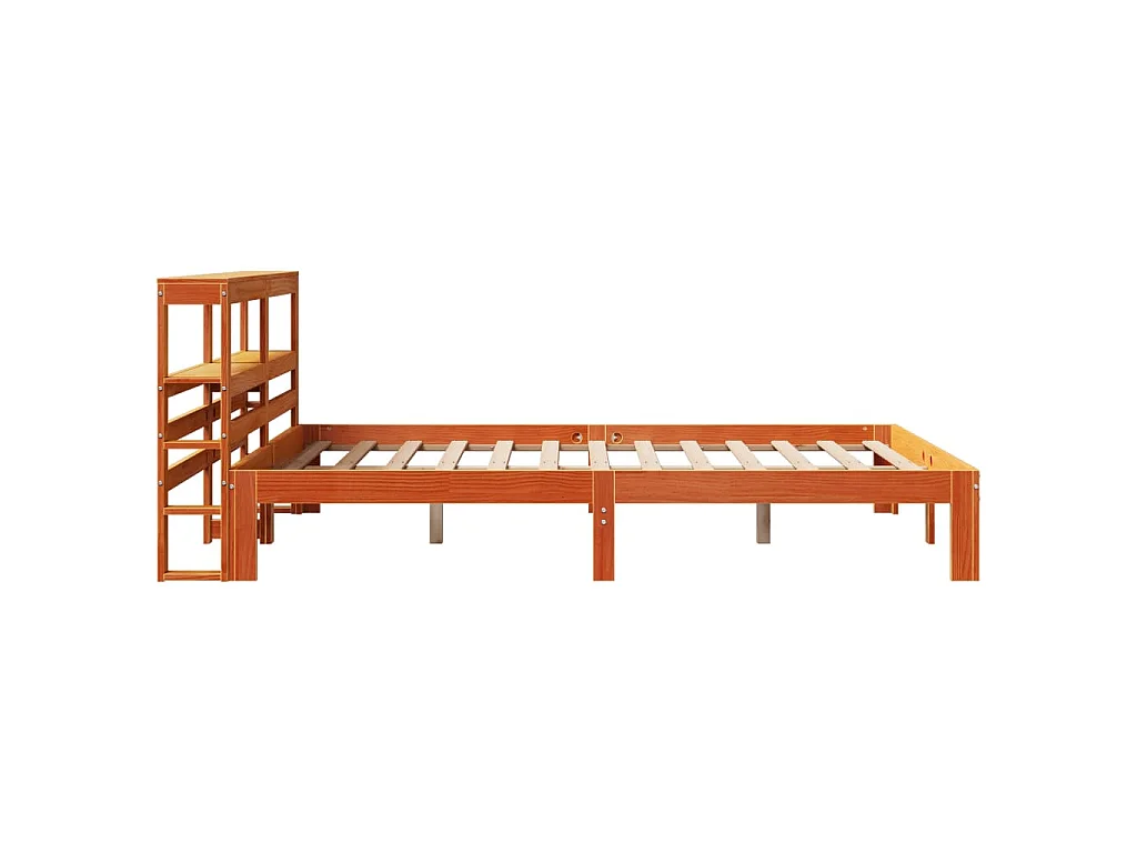 Giroletto senza Materasso Marrone Cera 140x200cm Massello Pino