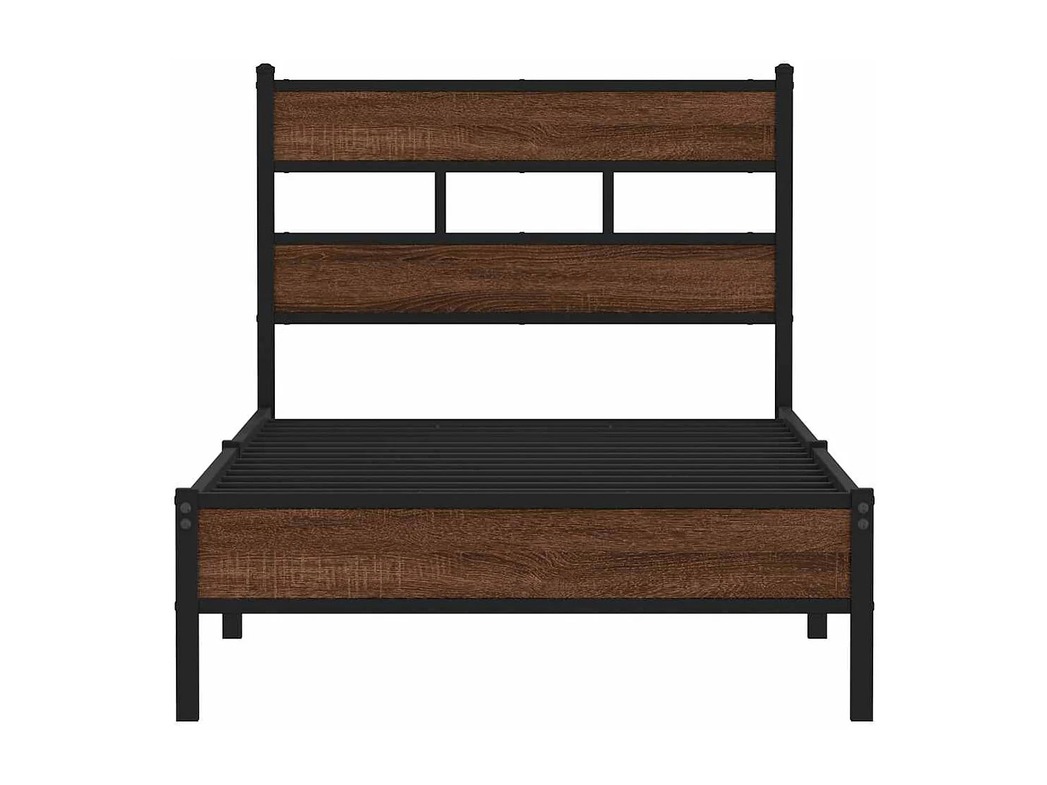 Cadre de lit sans matelas chêne marron 90x200cm bois ingénierie