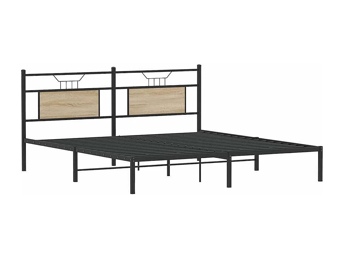 Bettgestell ohne Matratze Sonoma-Eiche 160x200 cm Holzwerkstoff