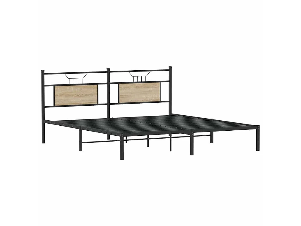 Bettgestell ohne Matratze Sonoma-Eiche 160x200 cm Holzwerkstoff