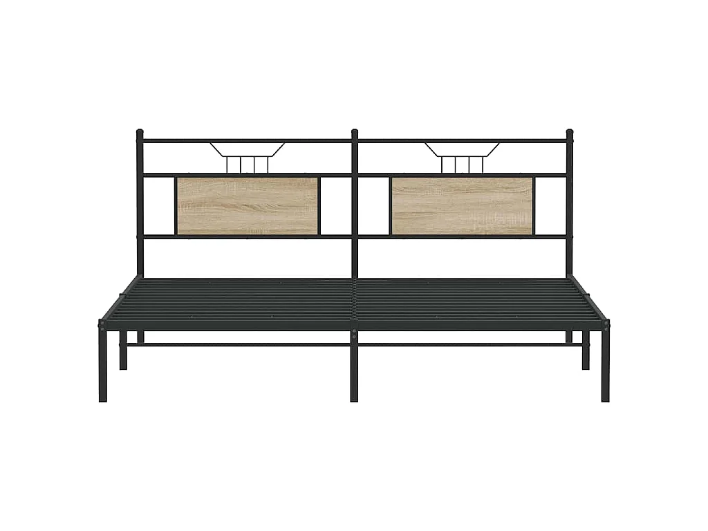 Bettgestell ohne Matratze Sonoma-Eiche 160x200 cm Holzwerkstoff