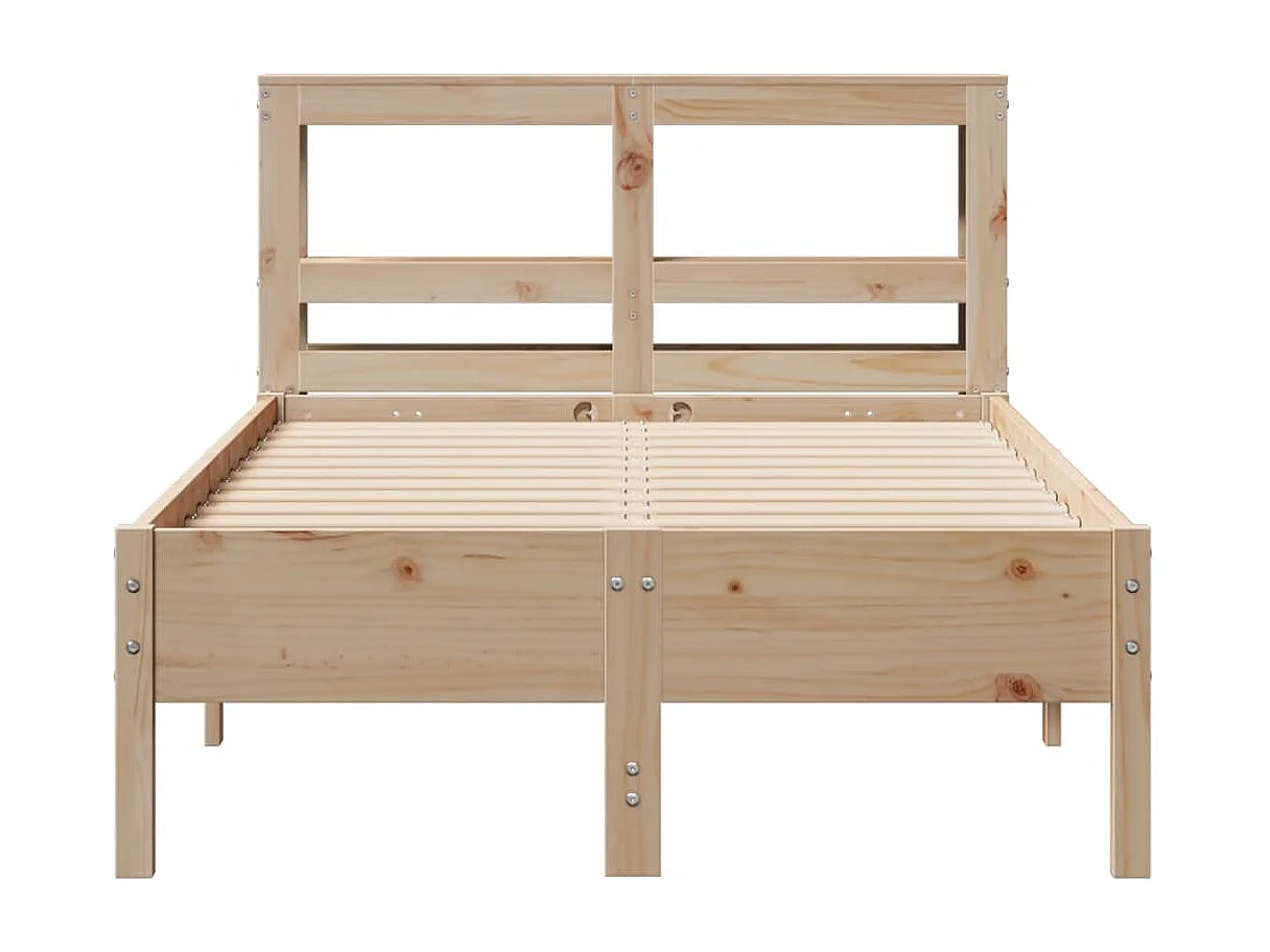 Bedframe zonder matras massief grenenhout 90x200 cm