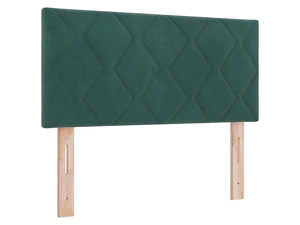 Cama tipo Box Spring Verde oscuro 90 x 200 cm Terciopelo