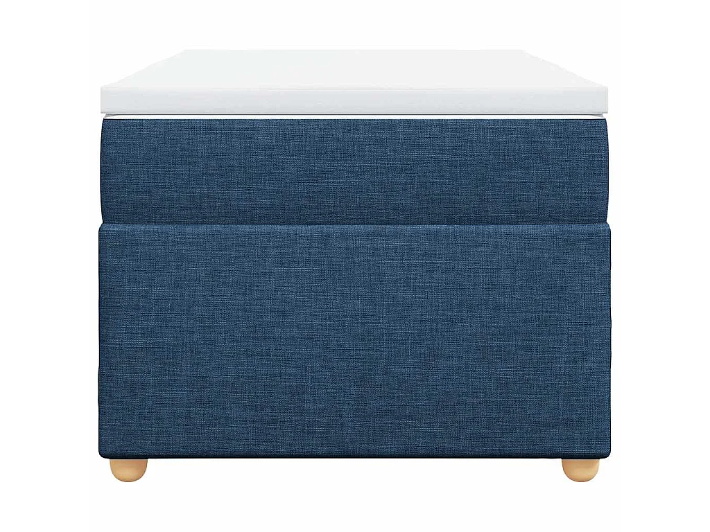 Boxspring met matras stof blauw 100x200 cm