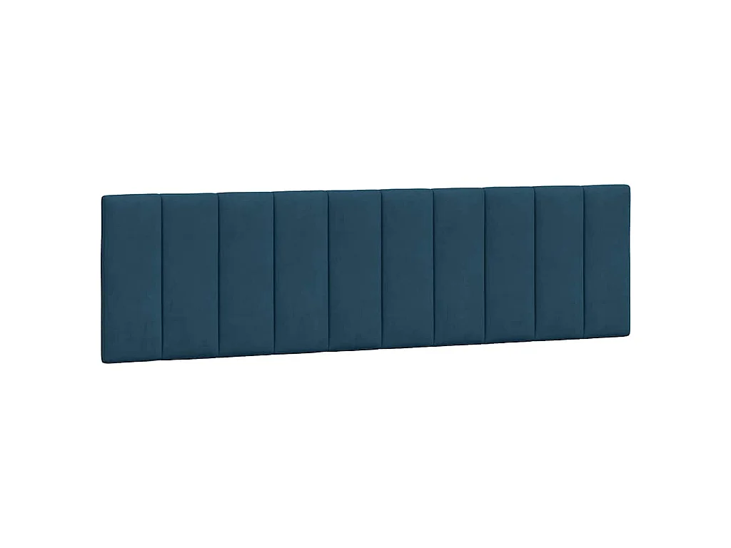 Bedframe met LED zonder matras "Hanko"  fluweel blauw 180x200 cm