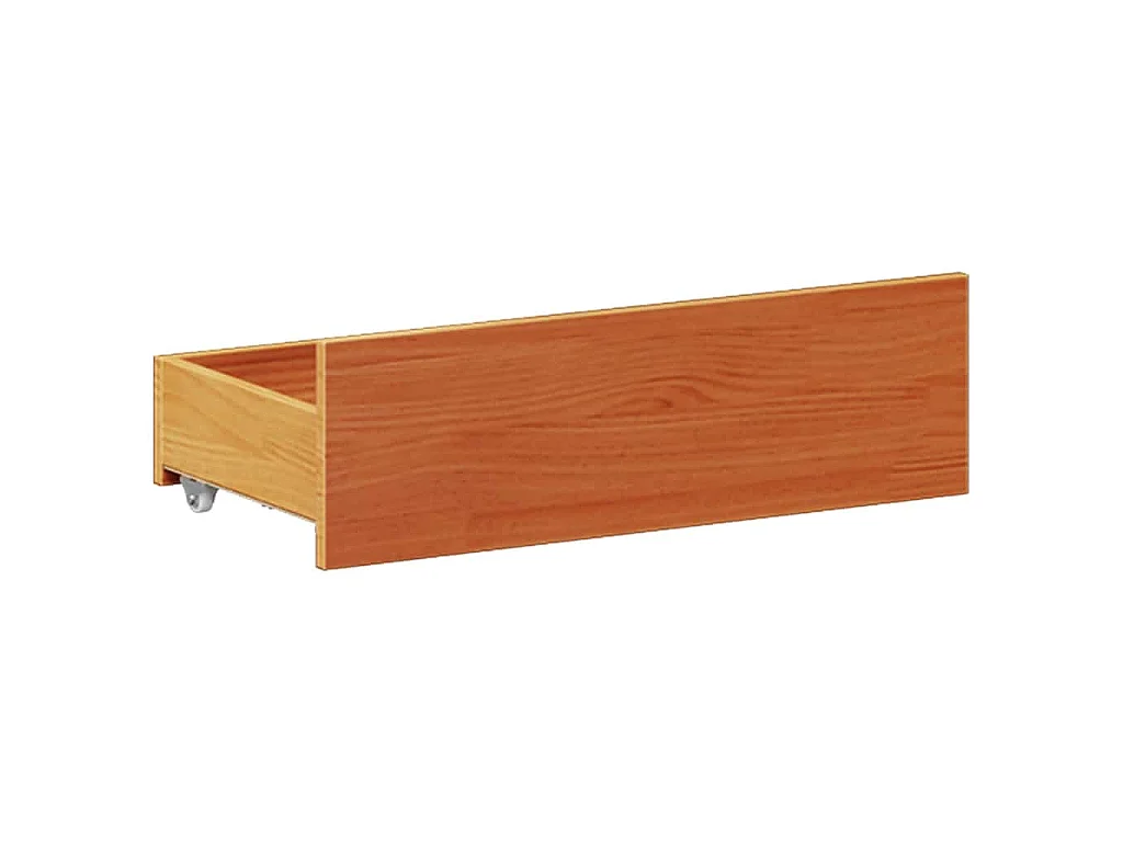 Giroletto senza Materasso con Testata Marrone Cera 140x190 Pino