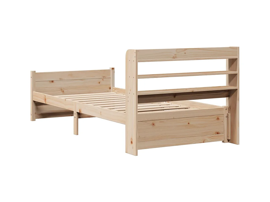 Cadre de lit avec tête de lit sans matelas 90x190 cm