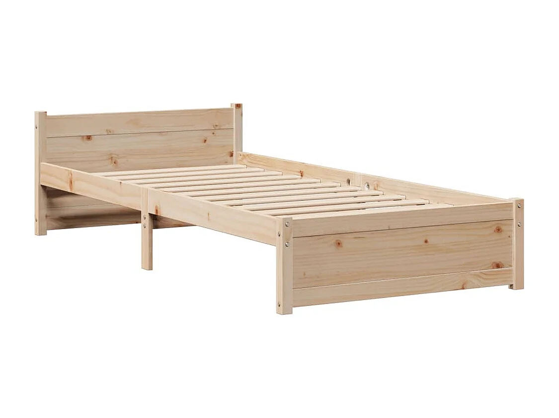 Cadre de lit avec tête de lit sans matelas 90x190 cm