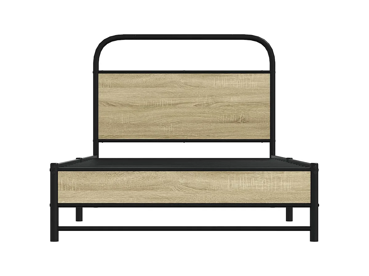 Cadre de lit sans matelas 90x190cm chêne sonoma bois ingénierie