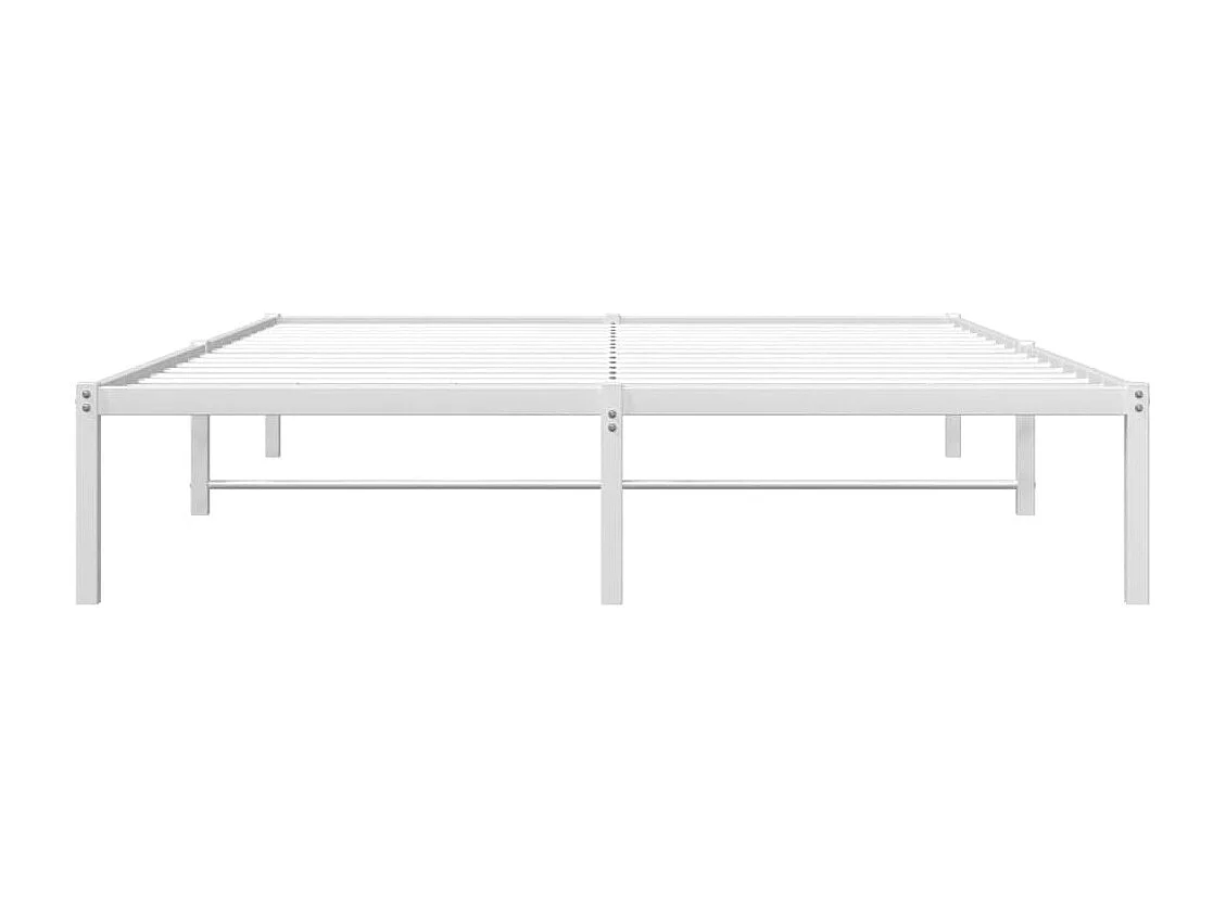 Estrutura de cama 160x200 cm metal branco