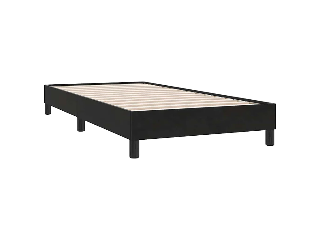 Bettgestell ohne Matratze Schwarz 90x210 cm Samt