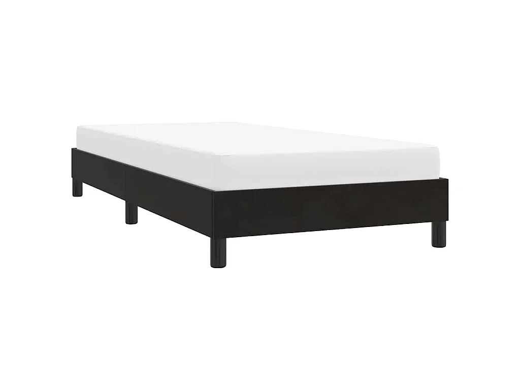 Bettgestell ohne Matratze Schwarz 90x210 cm Samt