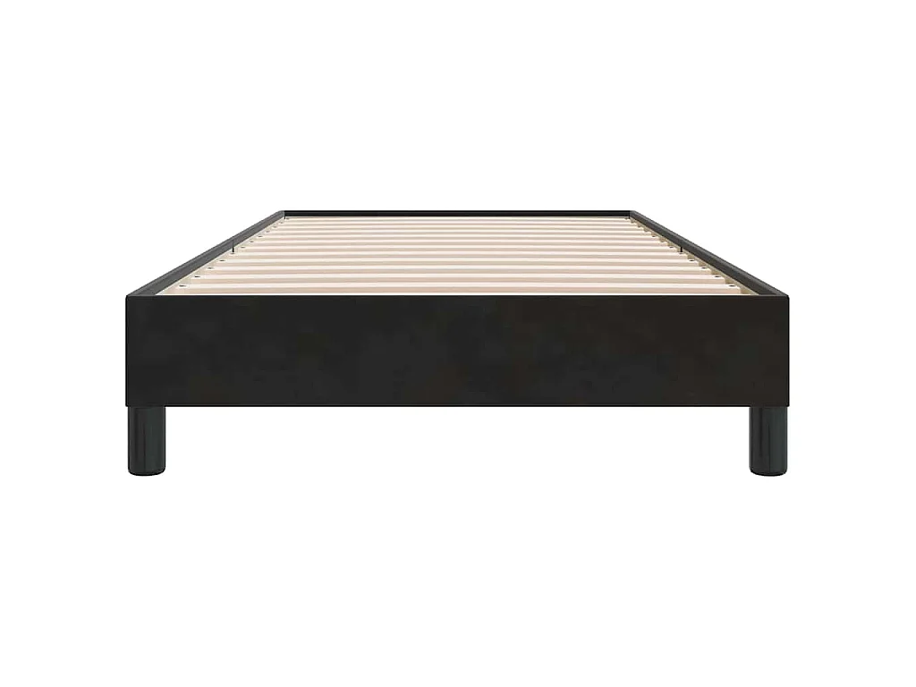 Bettgestell ohne Matratze Schwarz 90x210 cm Samt