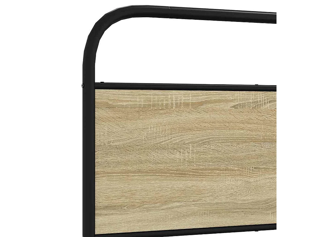 Bedframe zonder matras metaal sonoma eikenkleurig 180x200 cm