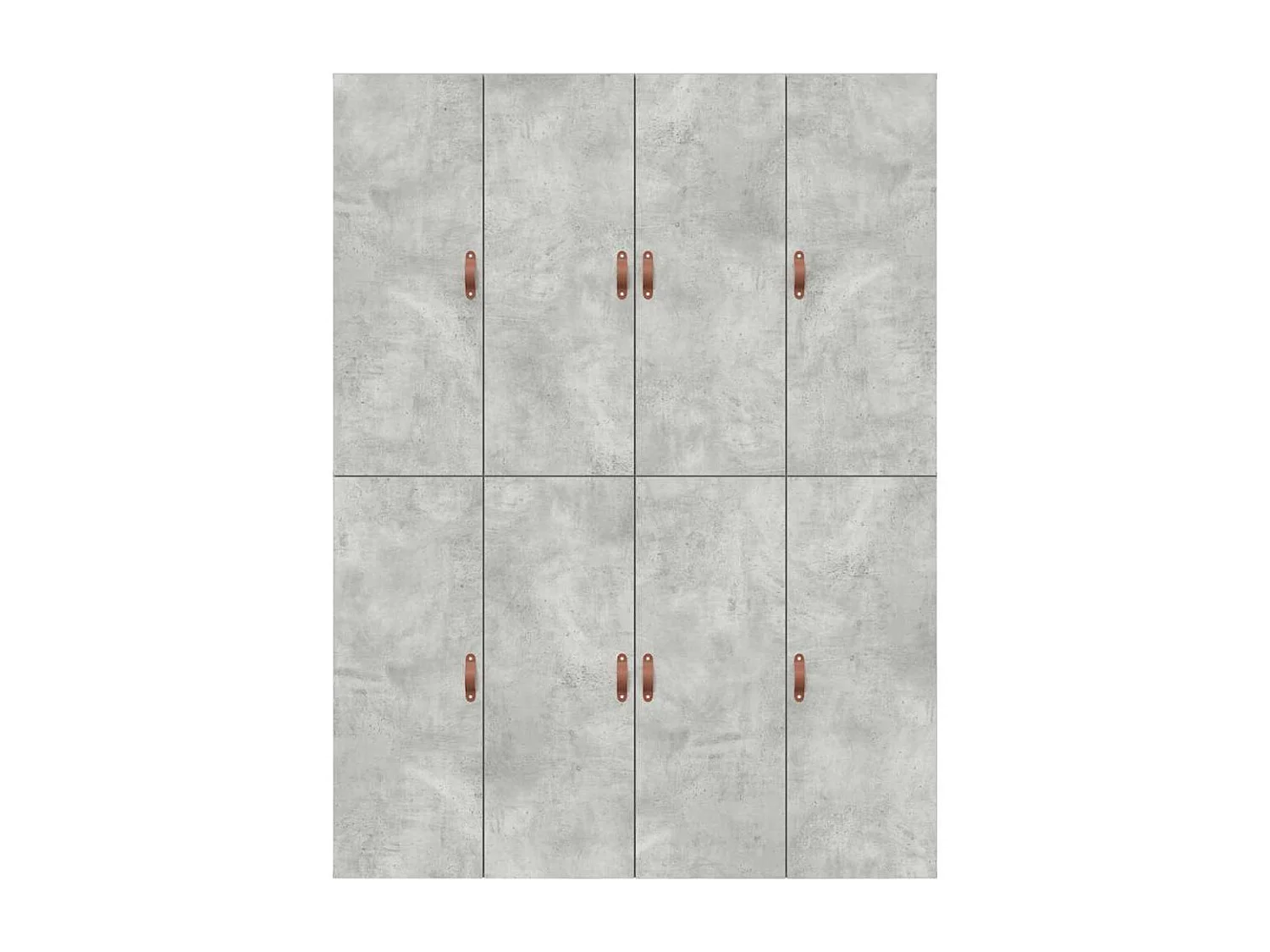 Cadre de lit avec rangement Gris béton 150 x 200 cm