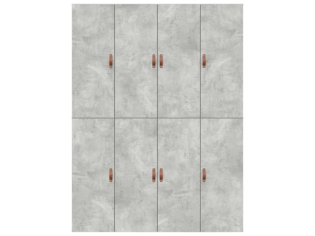 Cadre de lit avec rangement Gris béton 150 x 200 cm