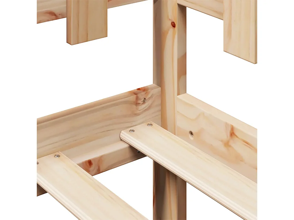 Lit de jour avec tiroirs sans matelas 90x200 cm bois massif