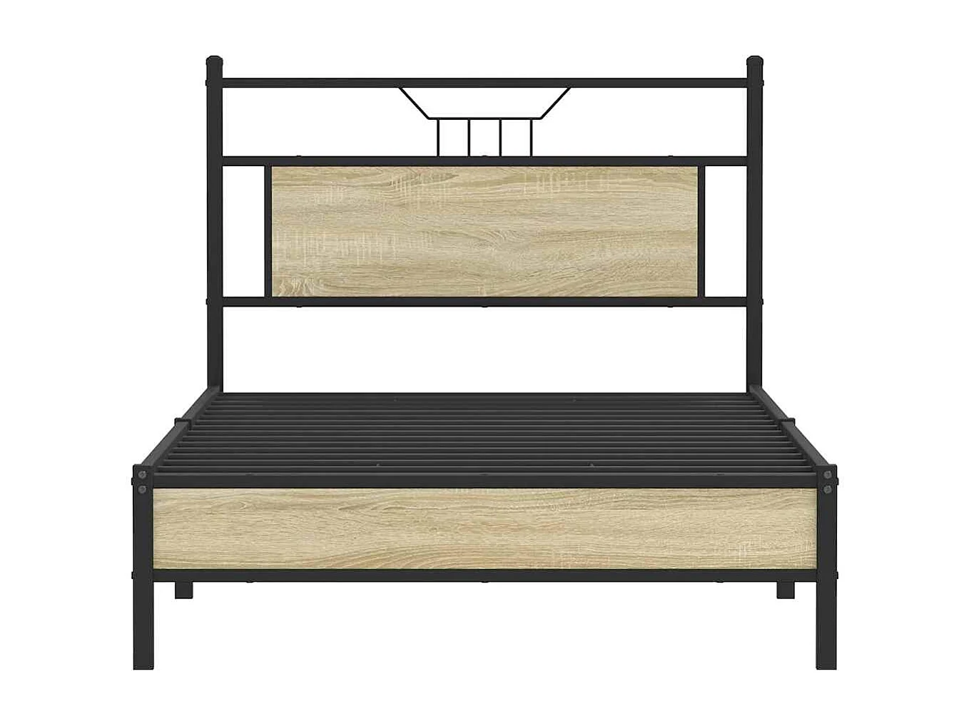 Cadre de lit sans matelas chêne sonoma 100x190 cm