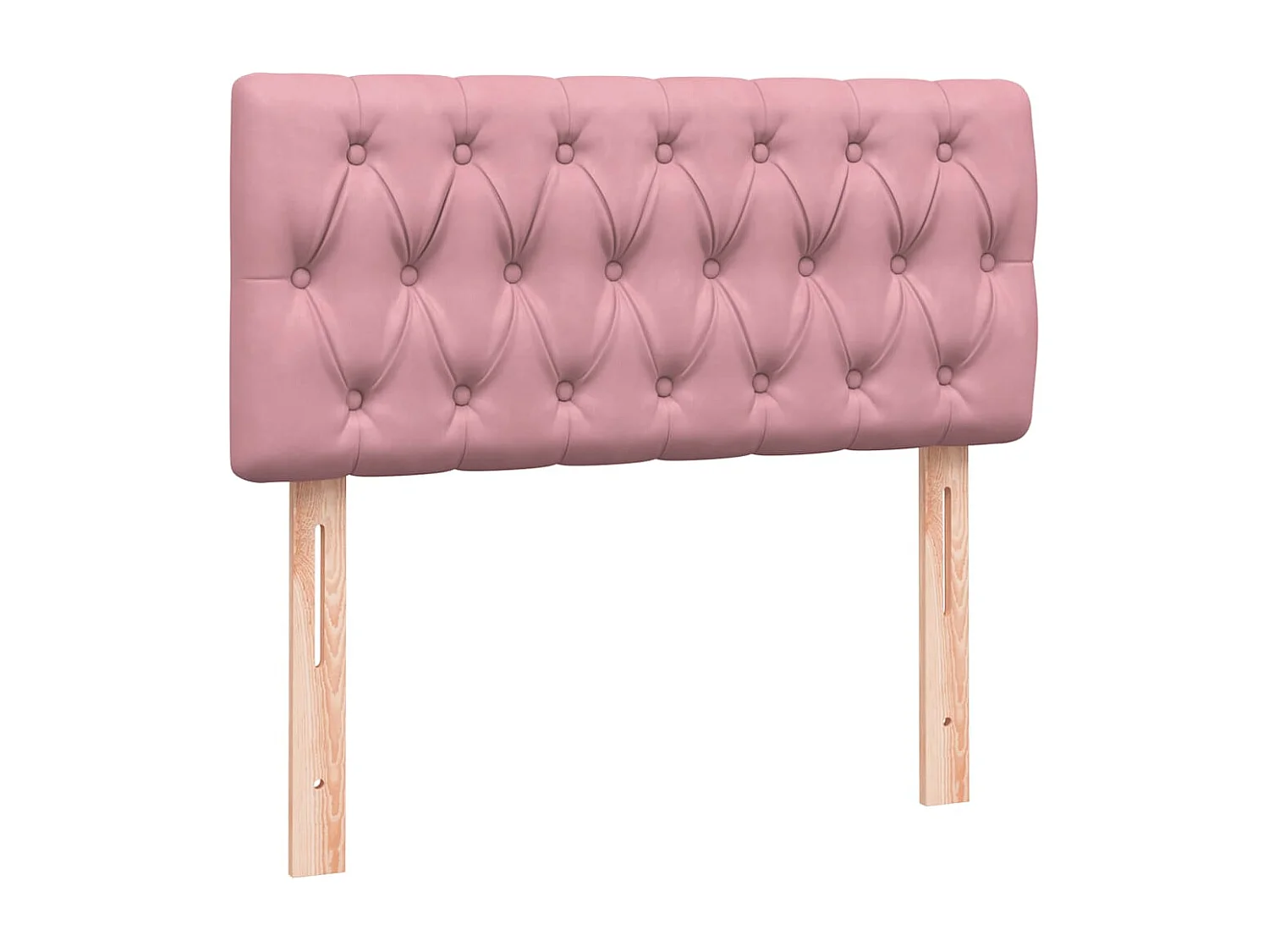 Boxspringbett mit Matratze Rosa 90x220 cm Samt