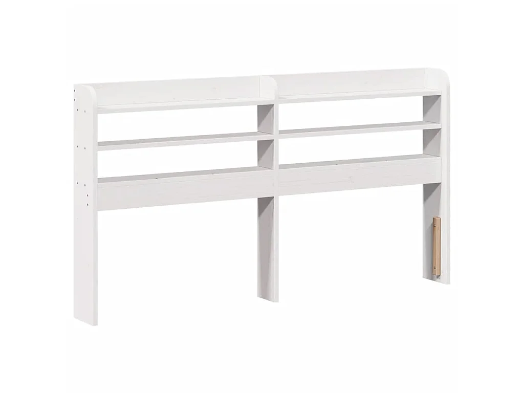 Bedframe met hoofdeinde zonder matras 160x200 cm wit