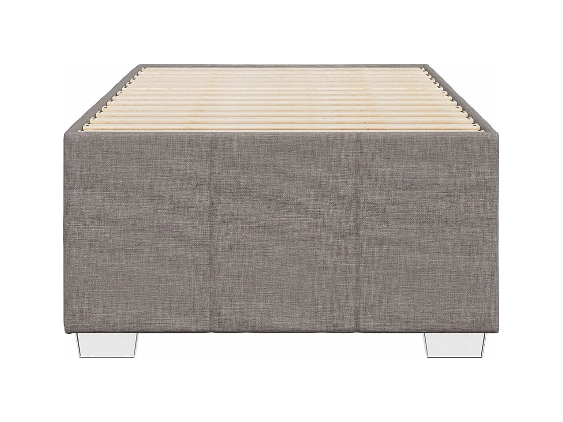 Cadre de lit sans matelas taupe 90x200 cm tissu