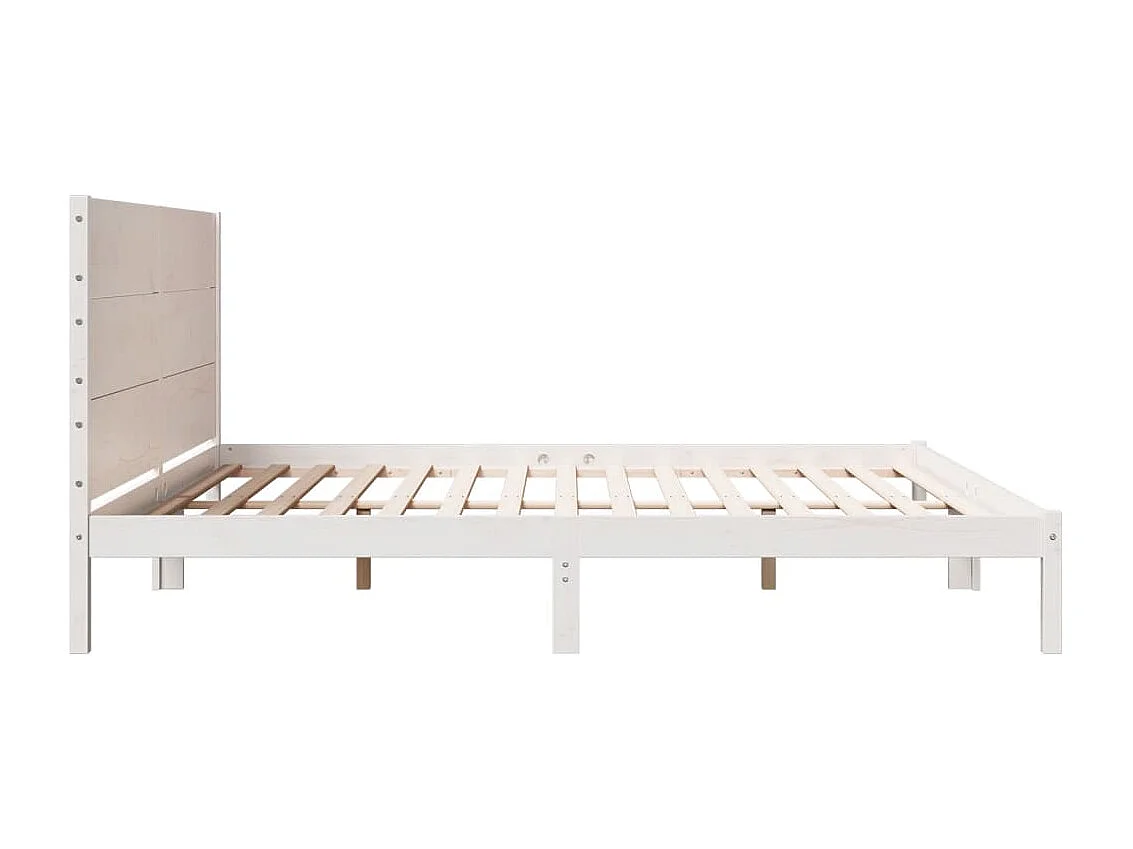 Cadre de lit extra long sans matelas 180x220 cm bois massif