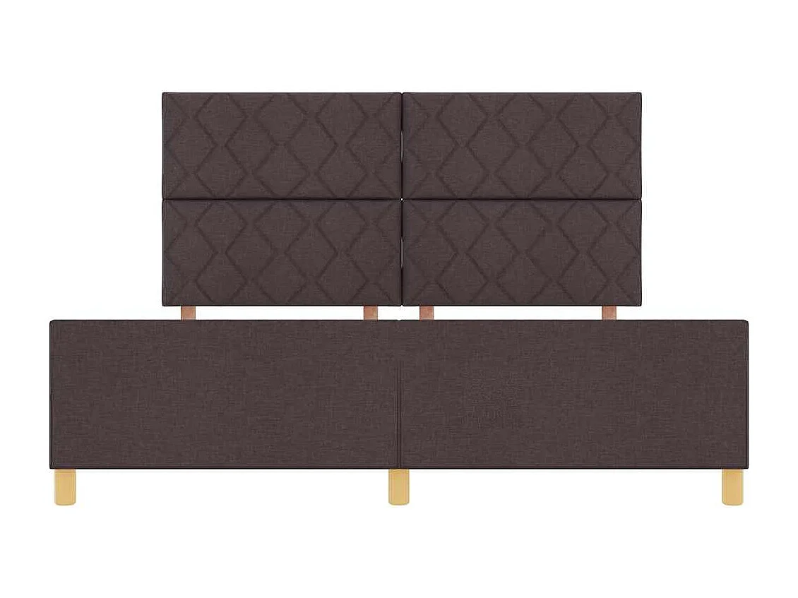 Estrutura da Cama Castanho escuro 180 x 200 cm tecido